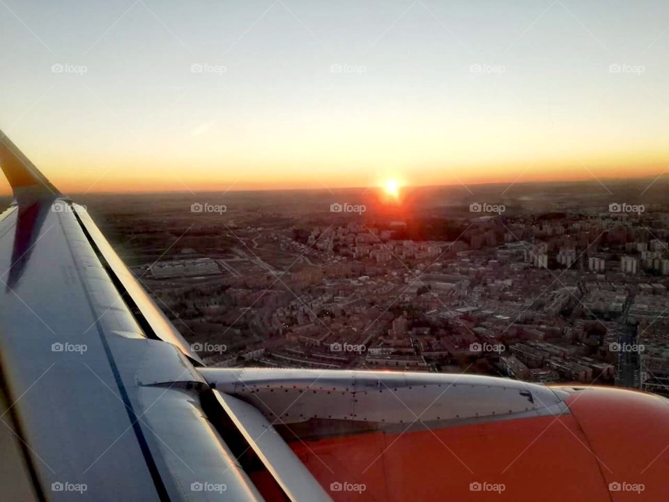 Vista de um avião