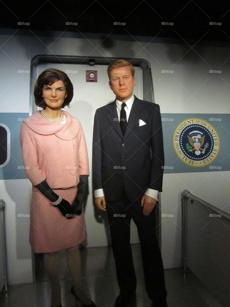 JFK and Jackie o at Madame Tussaud's, Washington DC 