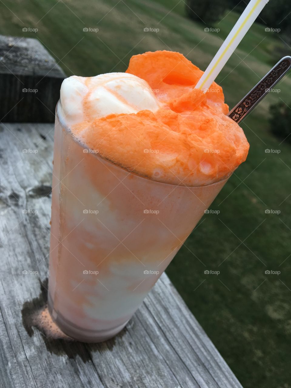 Orange Ice Cream Float