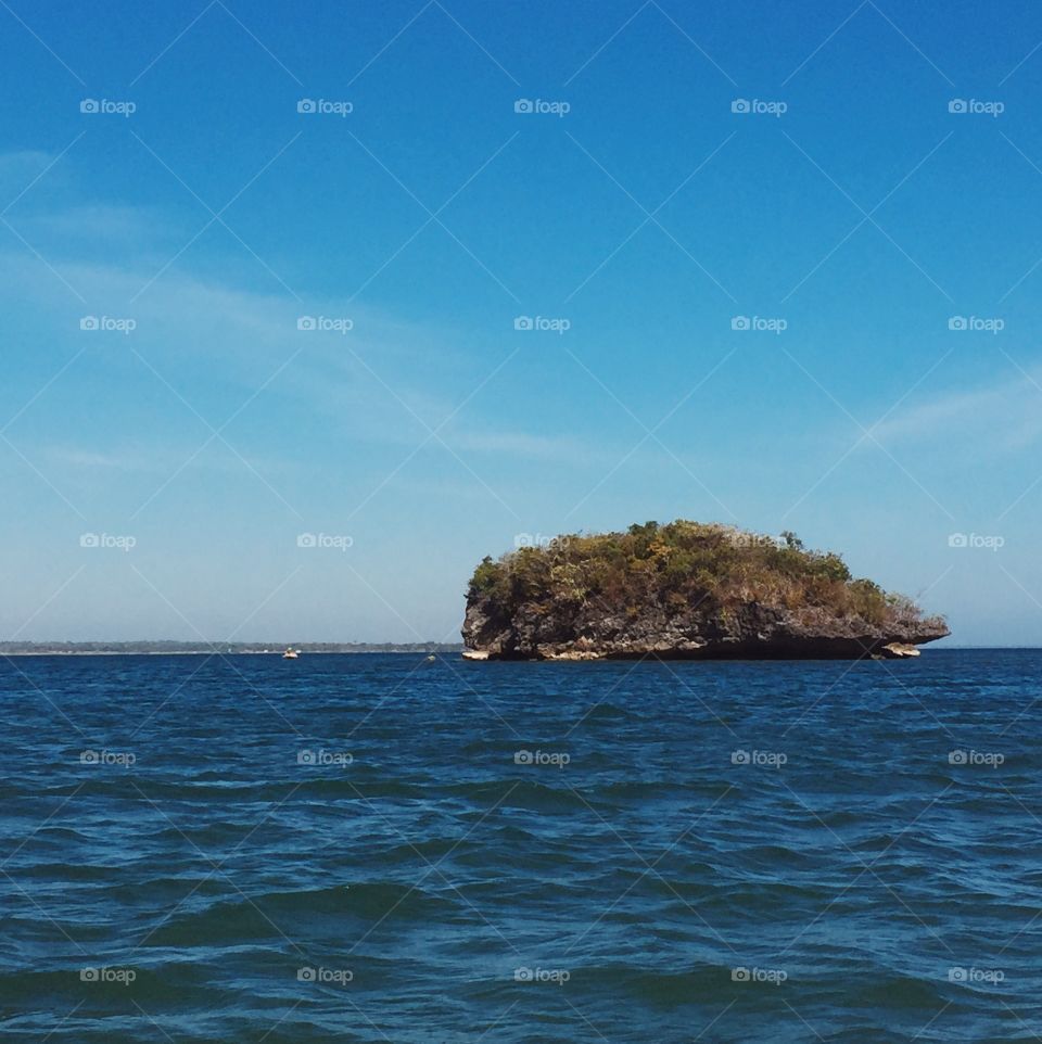 Lonely Island. One of the many islands found in Pangasinan, Philippines. 