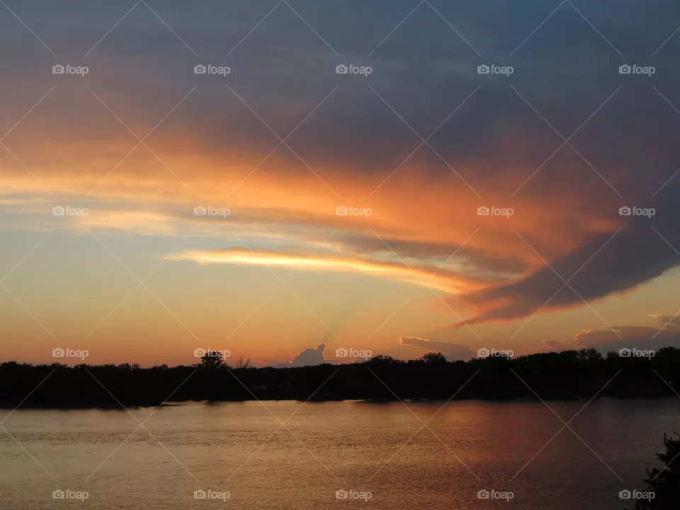 Evening sky dance