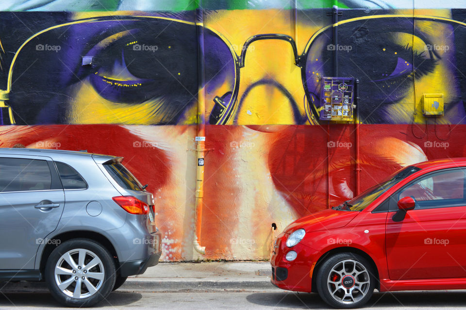 Colorful Street Cars