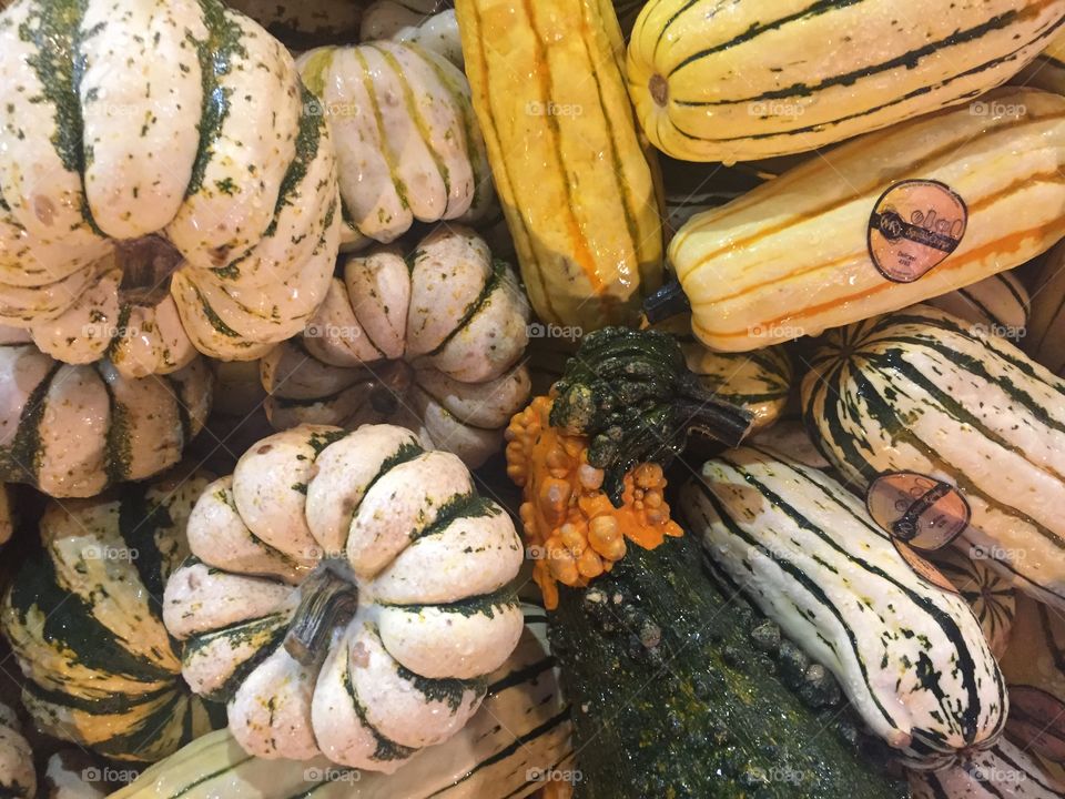 Full frame shot of pumpkins