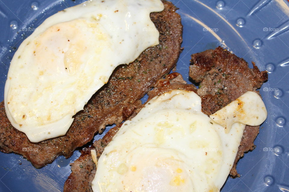 steak and eggs