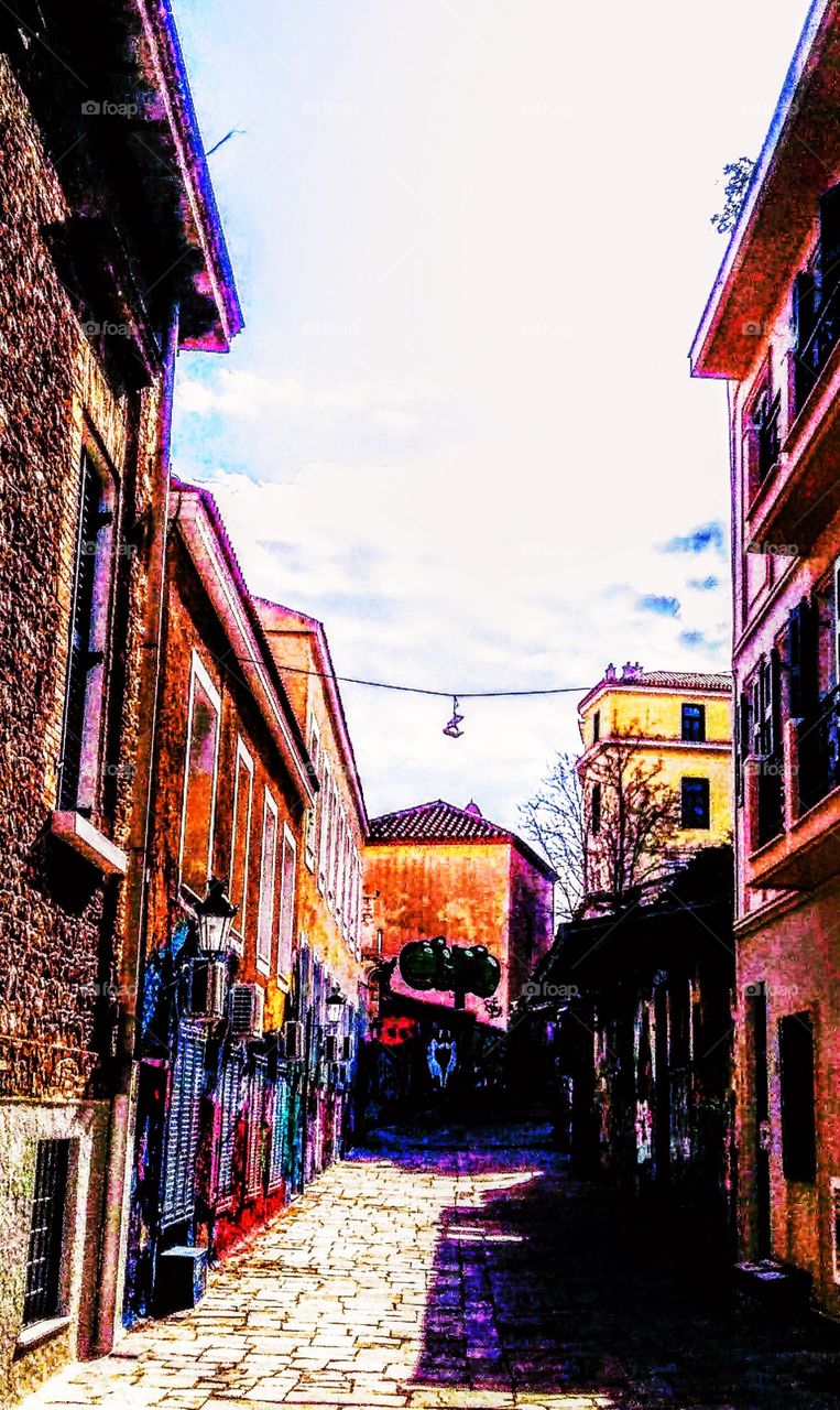 Athens plaka old town