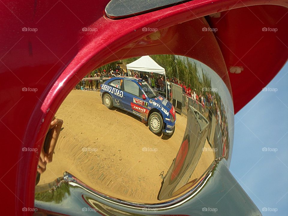 fireman view of rally car