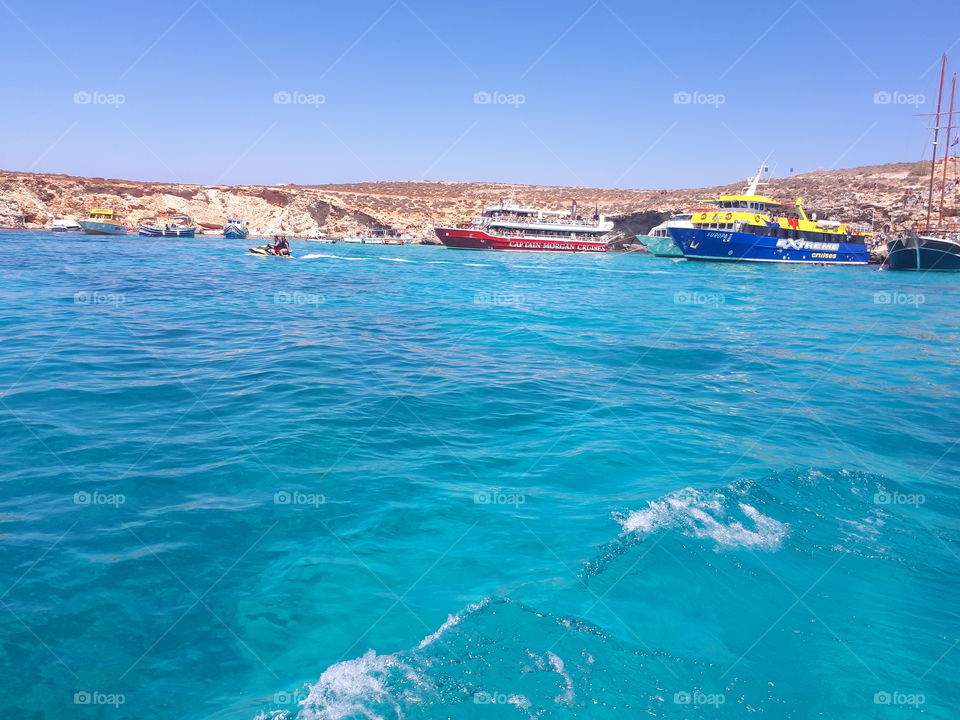 Blue lagoon beach Malta