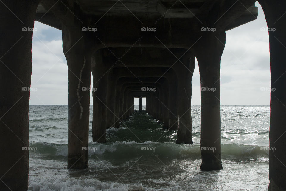 Under the boardwalk