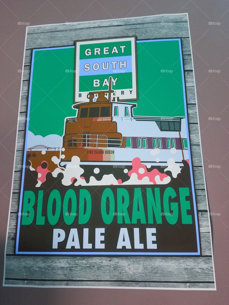 Great South Bay Brewery Blood Orange Pale Ale Advertisement