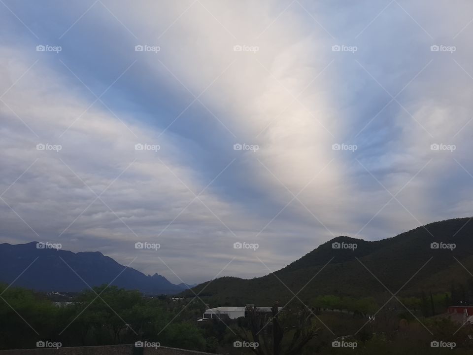 the sky in the north of the country