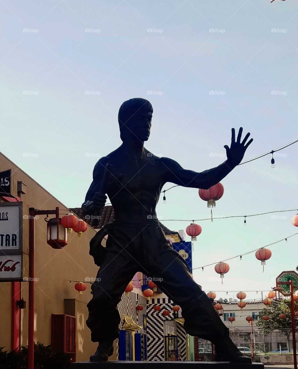 Can't go to chinatown without paying homage. there's a lot more to learn from Bruce Lee than martial arts.