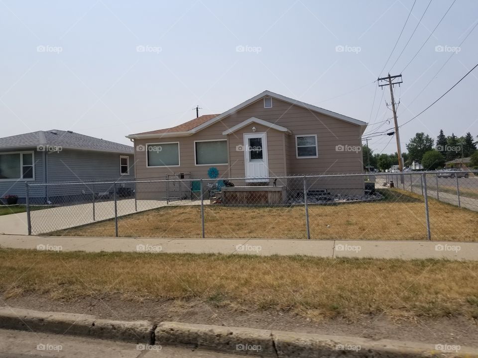 Home, House, Fence, Building, Calamity