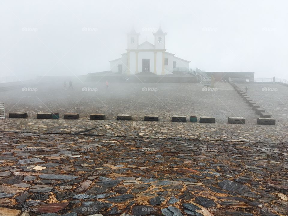 Fog in the temple