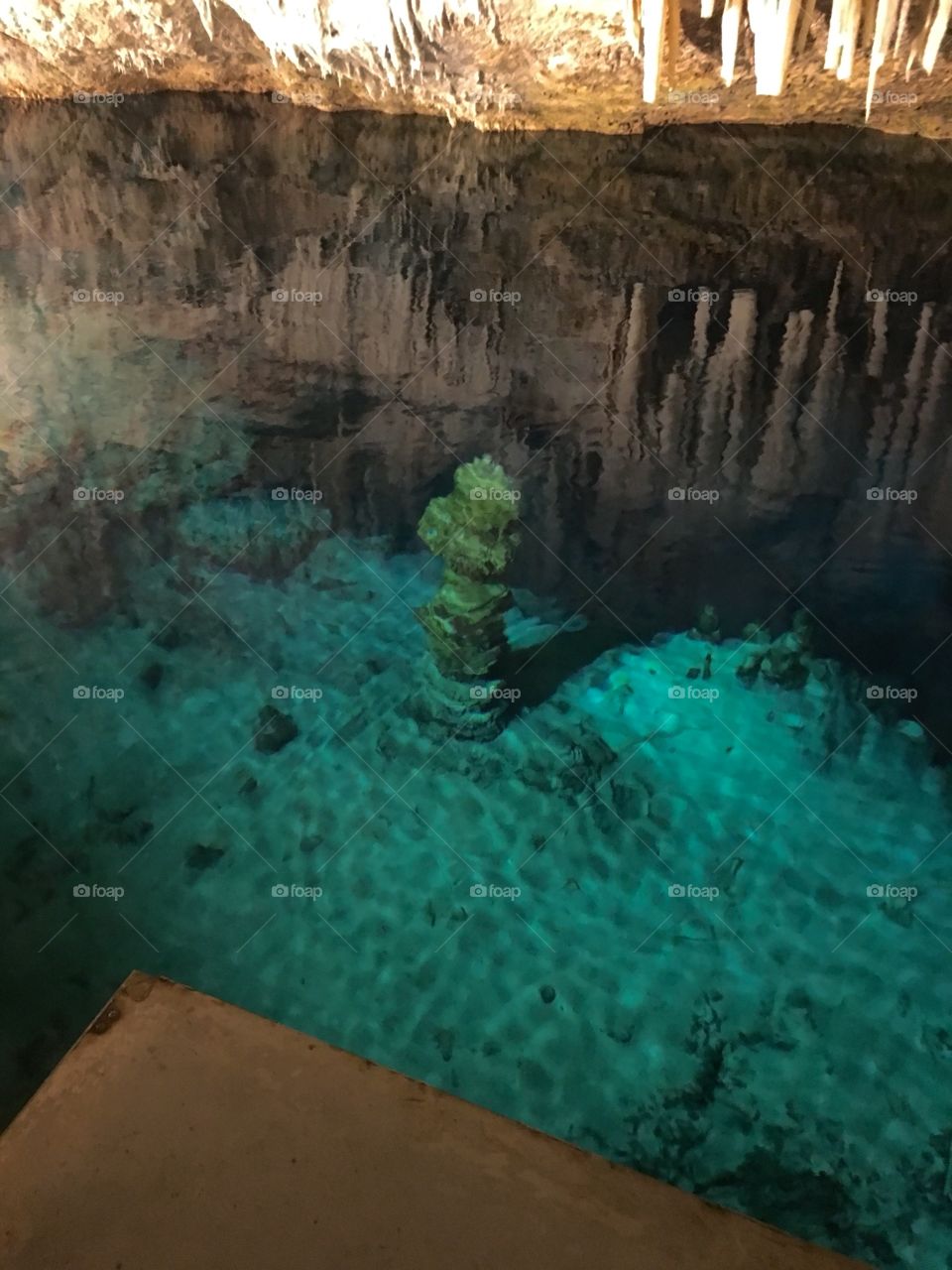 Artifacts in crystal cave, Bermuda 