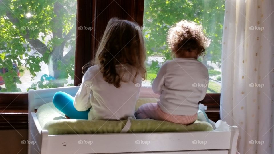 sister mischief . kids climbed the baby changing station, and opened all the baby wipes. 