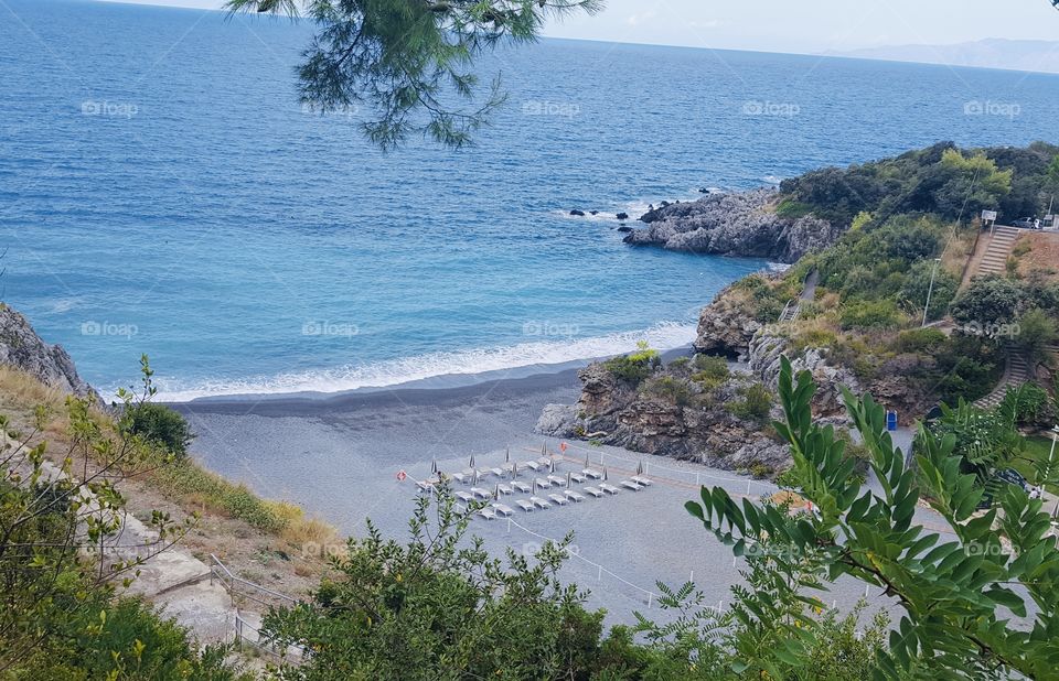 Beach in Maratea, Basilicata, South Italy