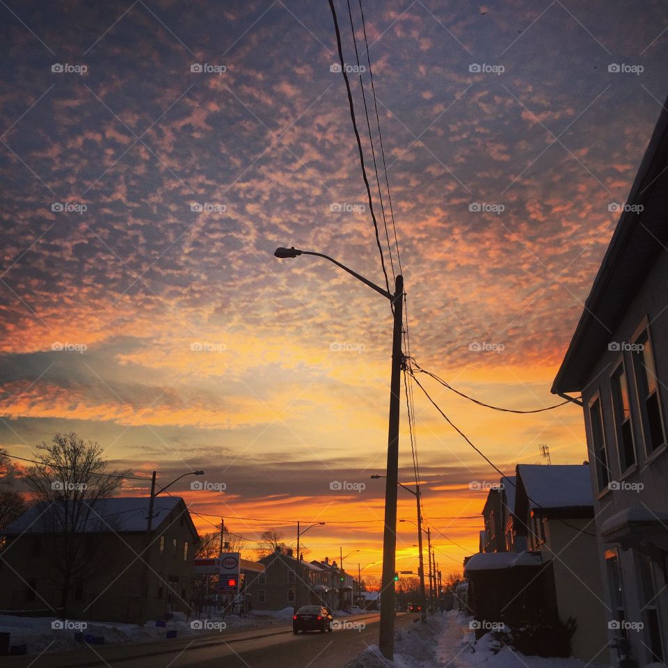 Street sunrise 