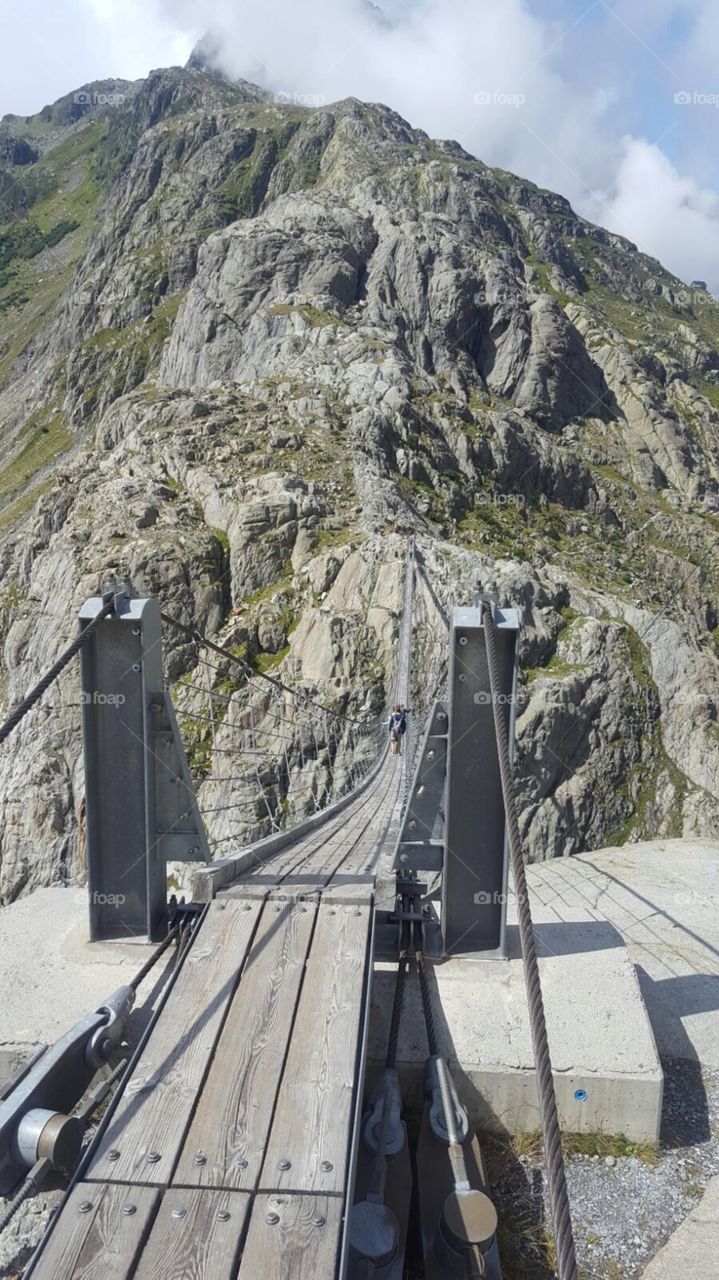 Bridge on a mountain
