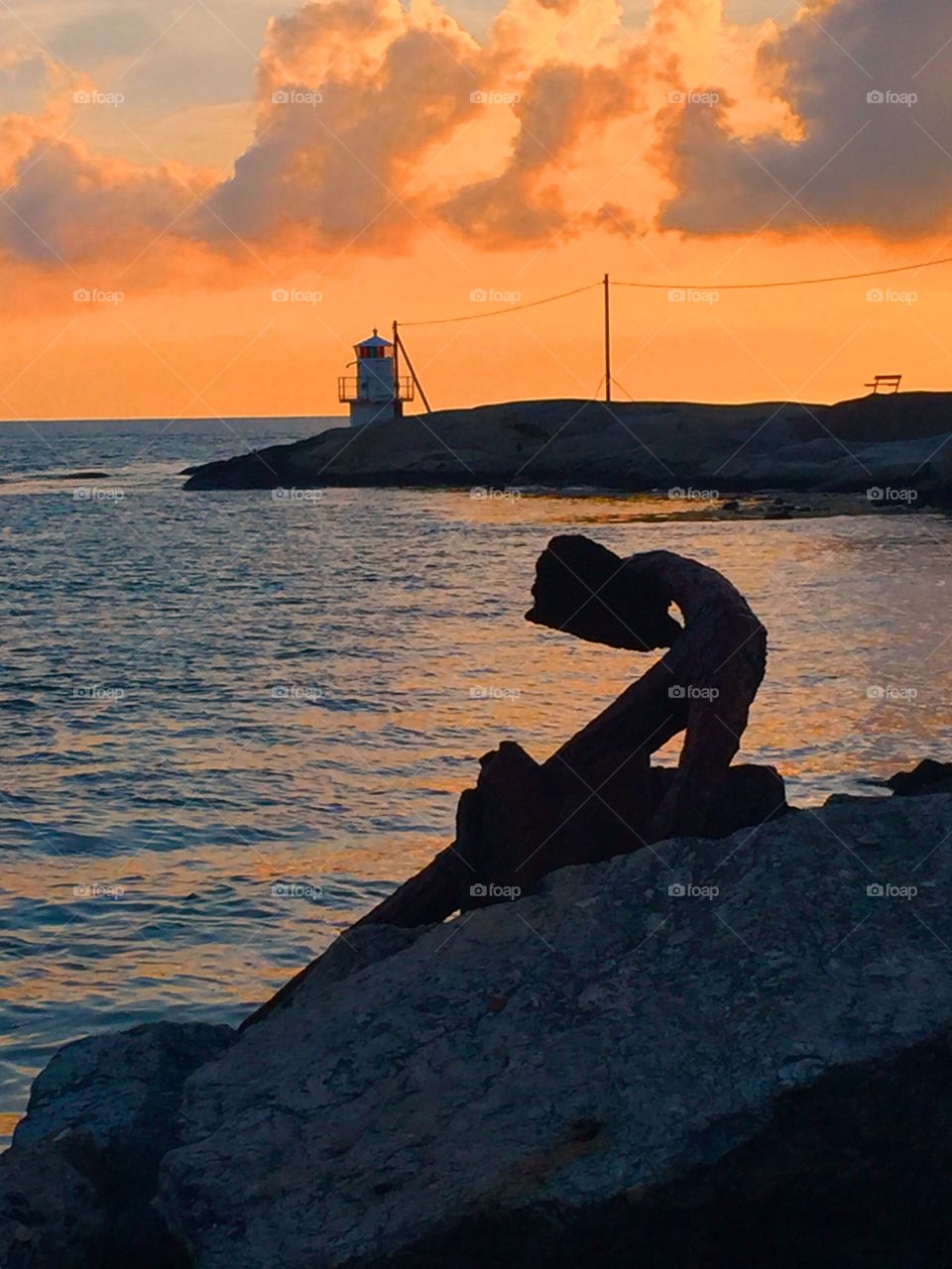 Very old anchor. A walk by the harbour 