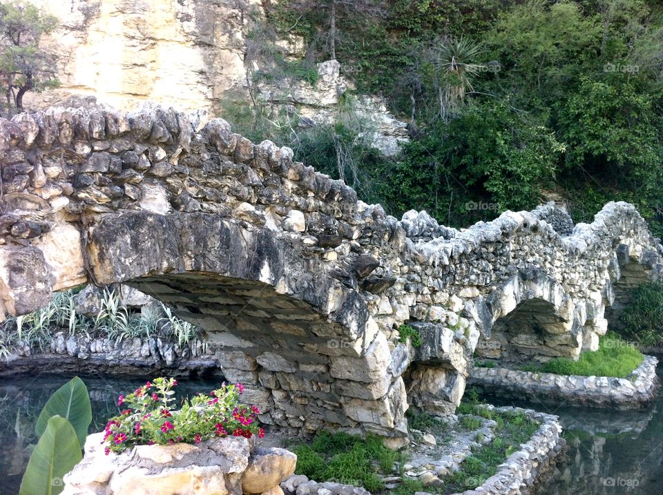 Beautiful view of bridge over pond