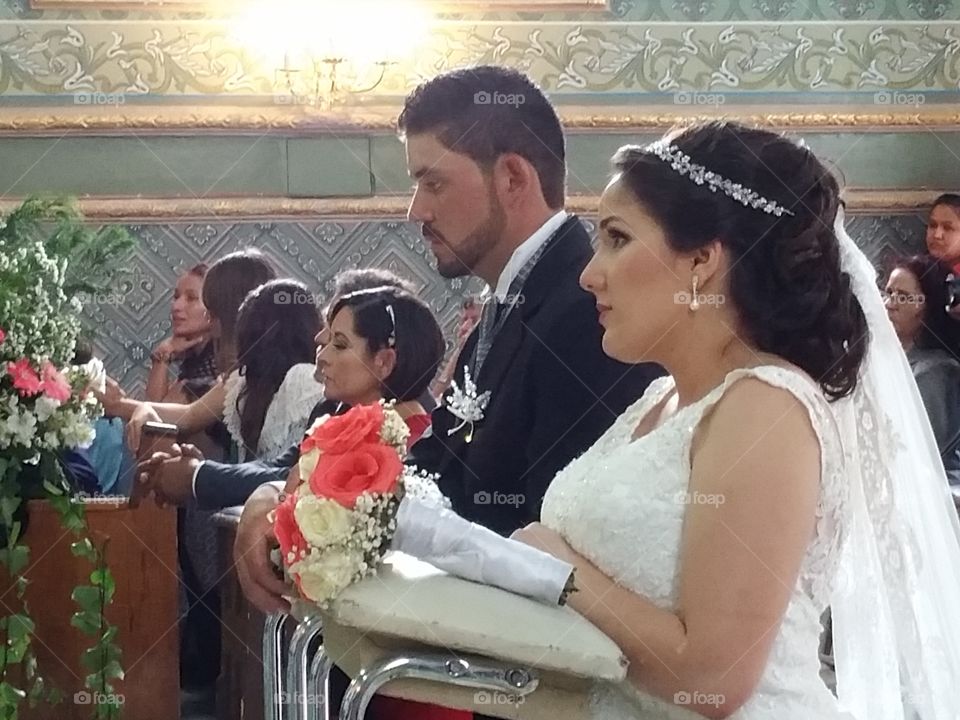 Wedding, Veil, Bride, People, Ceremony