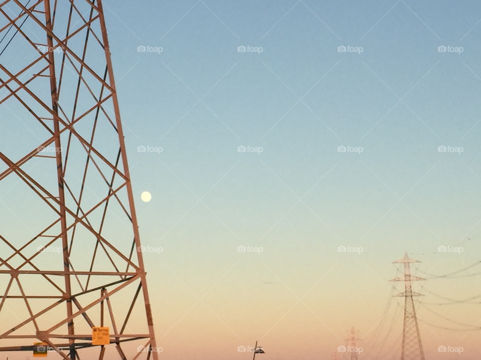 Sky, Industry, Technology, Wire, Tower