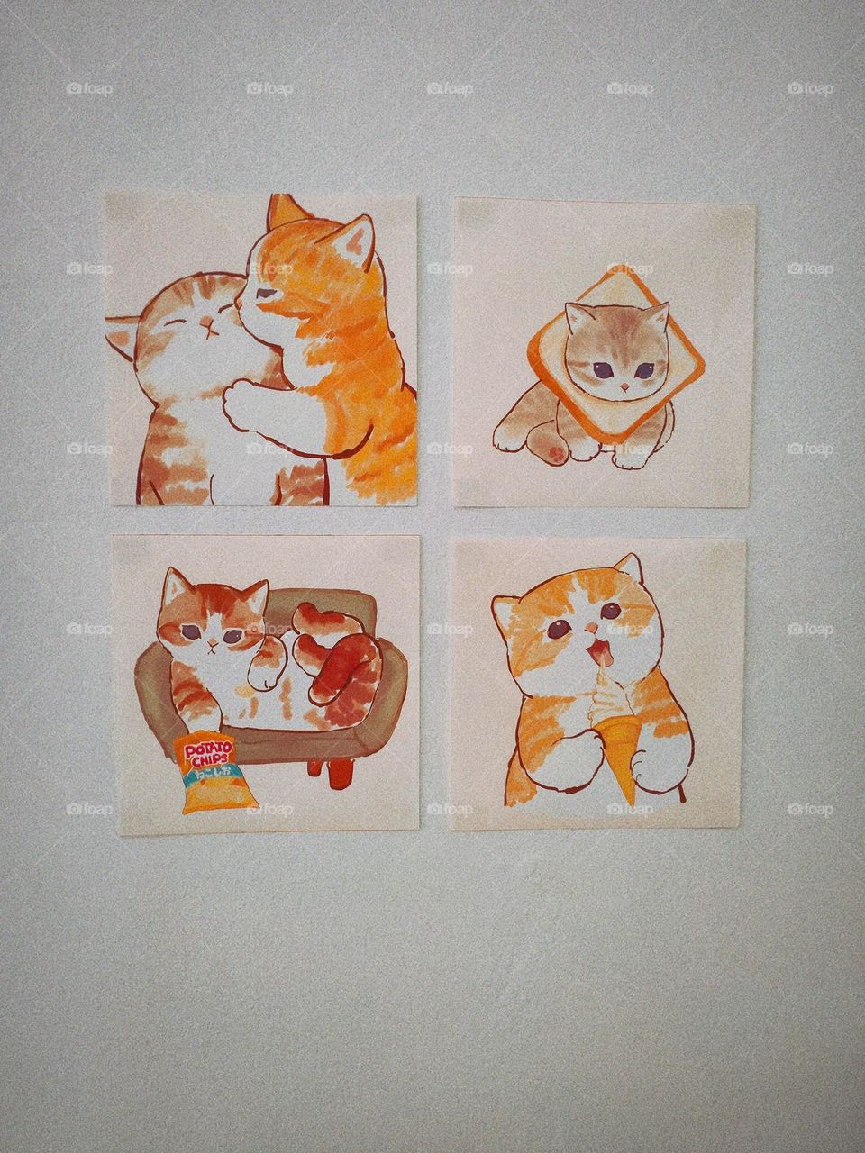 cute kitten drawing But I'm not a painter.