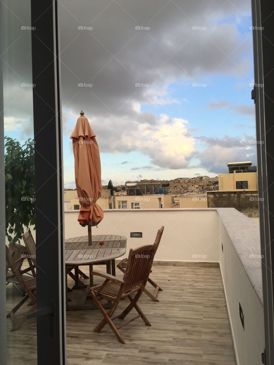 Rooftop deck in Malta