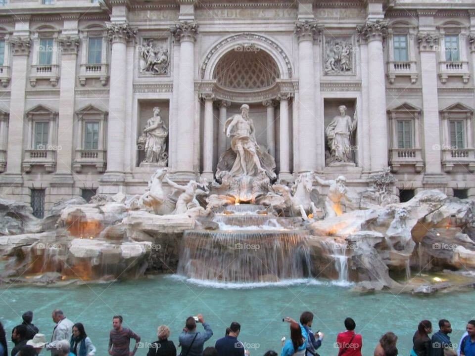 Trevi fountains Rome 