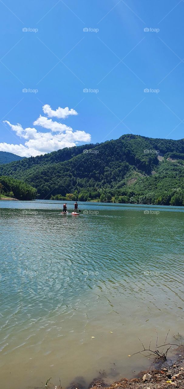 Enjoying on the lake