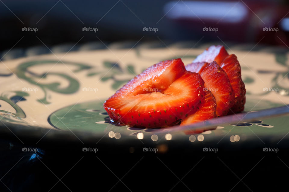 Sliced Strawberries