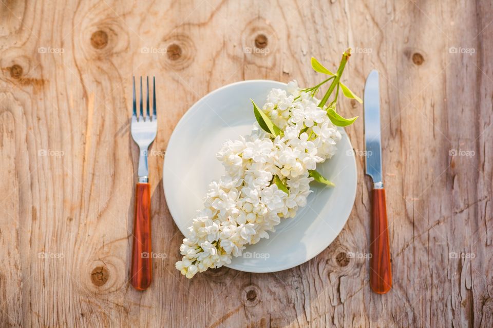 Wood, Wooden, Table, Fork, Food