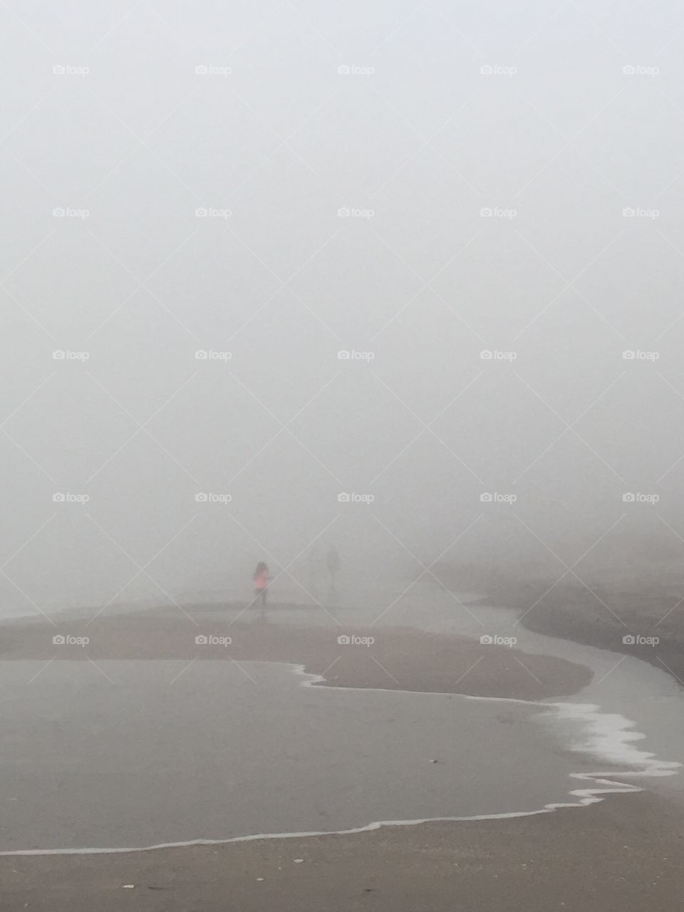 Foggy beach 