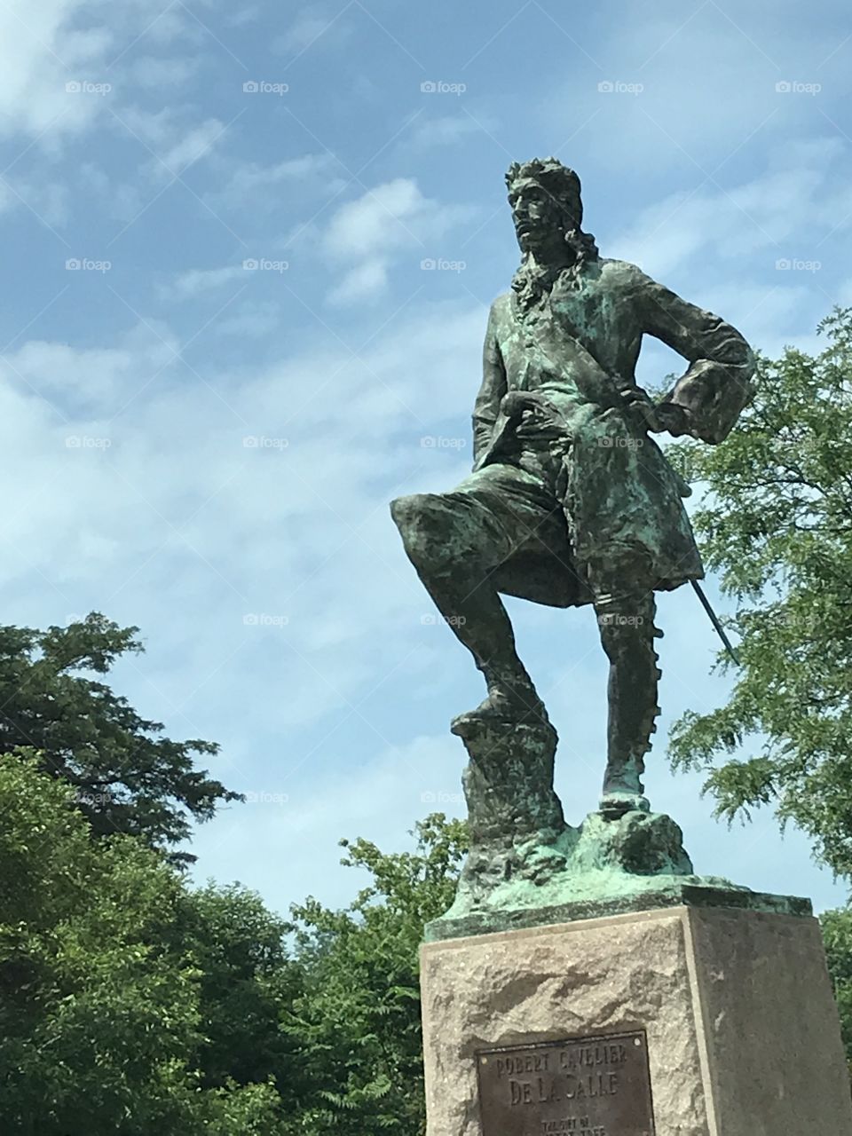 Statue of Robert Cavelier