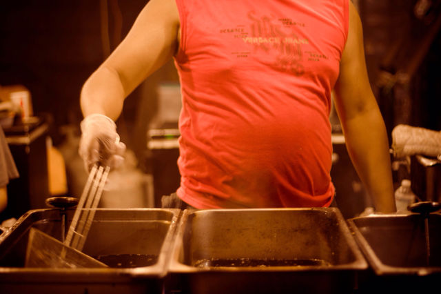 cook belly fry . by amal1980
