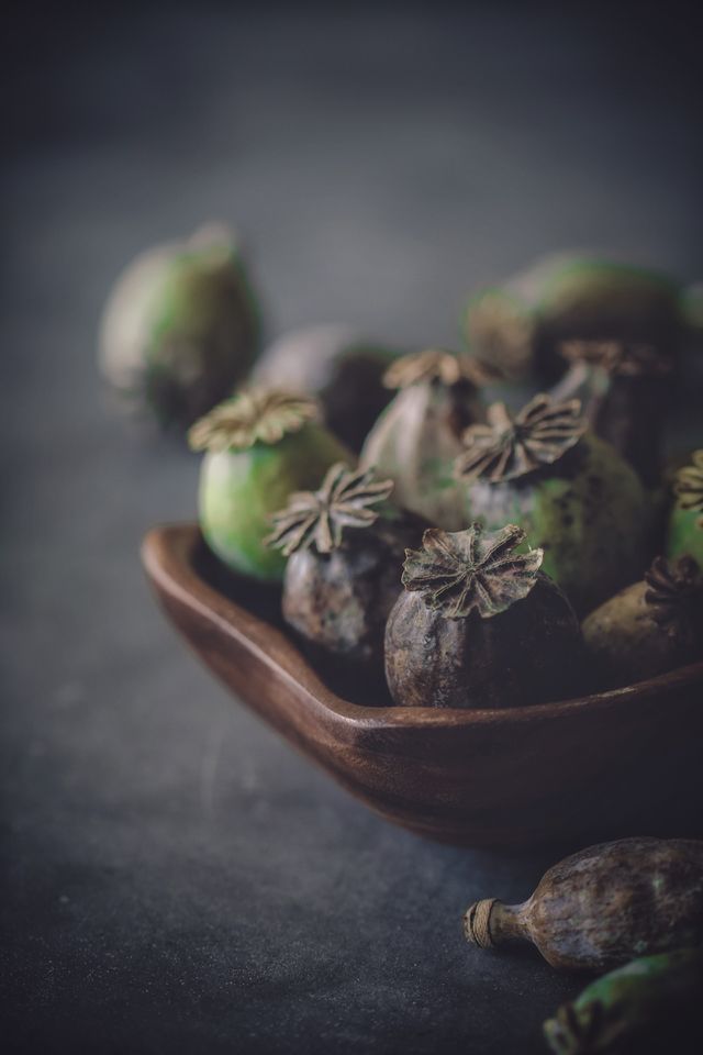 Poppy seed capsules 