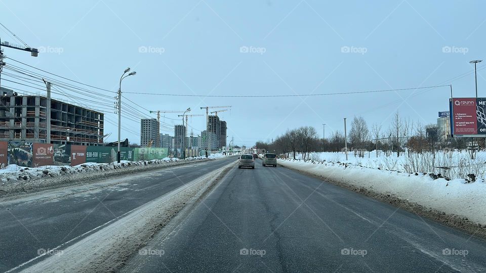 Дорога в городе 