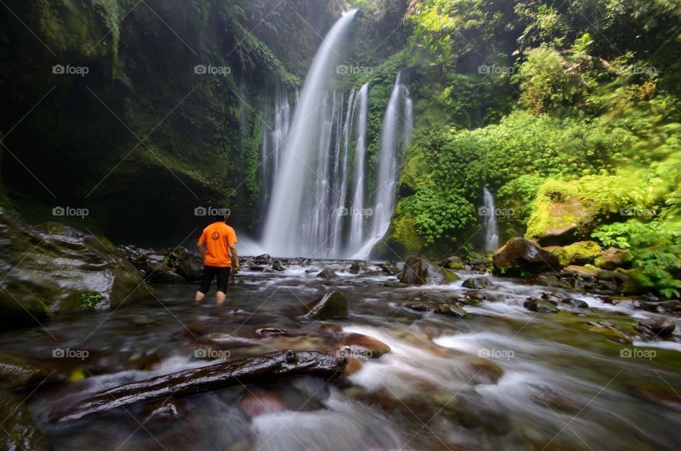 Tiu Kelep Waterfall, Lombok indonesia.