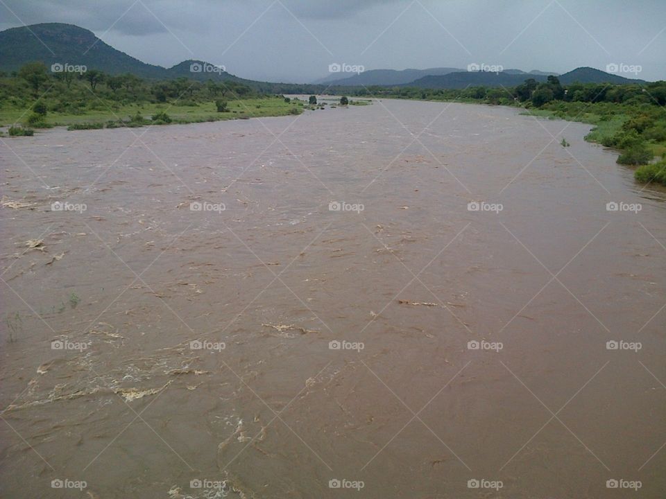 Flooded river
