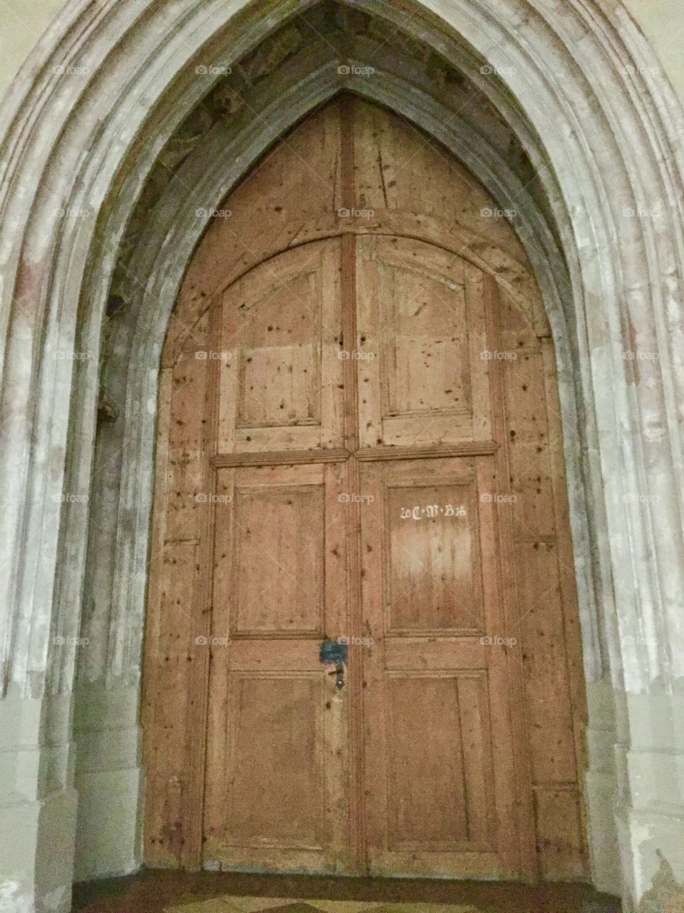 Wooden Door, Cathedral, Landshut, Germany