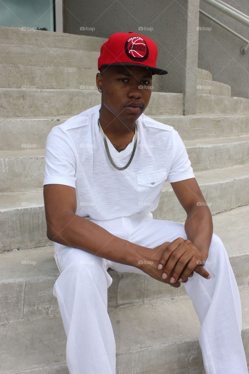 My son, future black leader!!