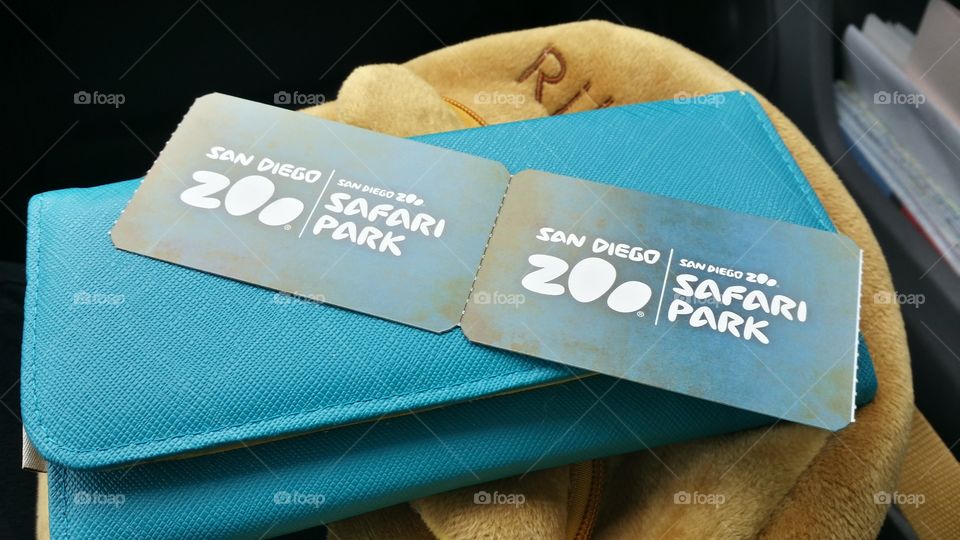 Two Tickets for the Zoo. We're ready for the San Diego Zoo! 