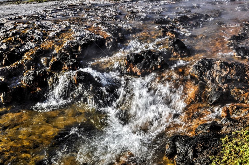 View of flowing river