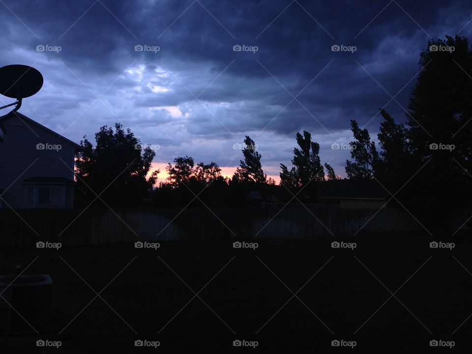 Countryside storm