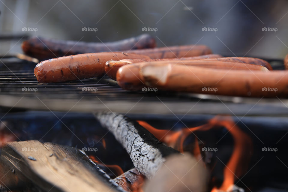 Frying Sausages