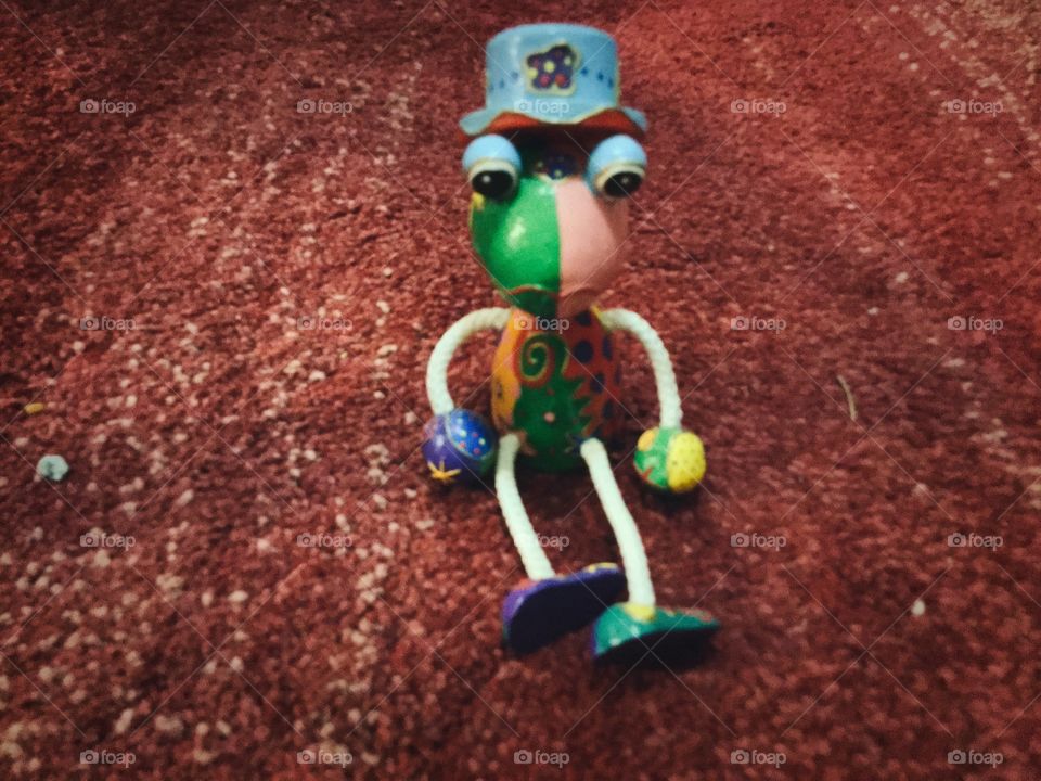 Cute and colourful wooden toy from Bali, Indonesia