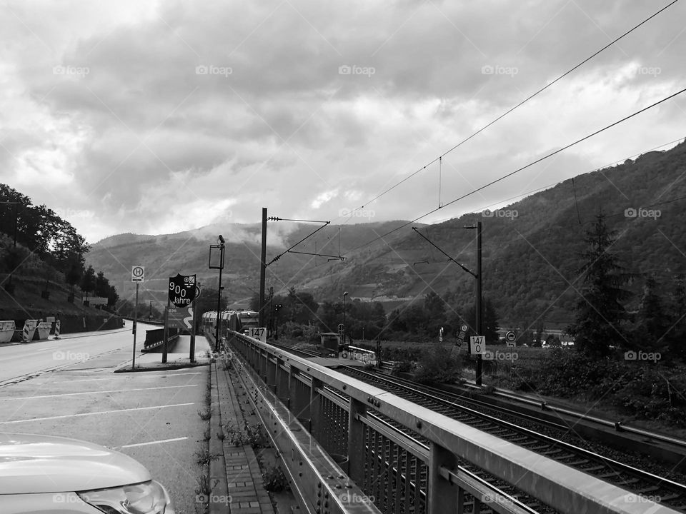 Approaching train, Germany