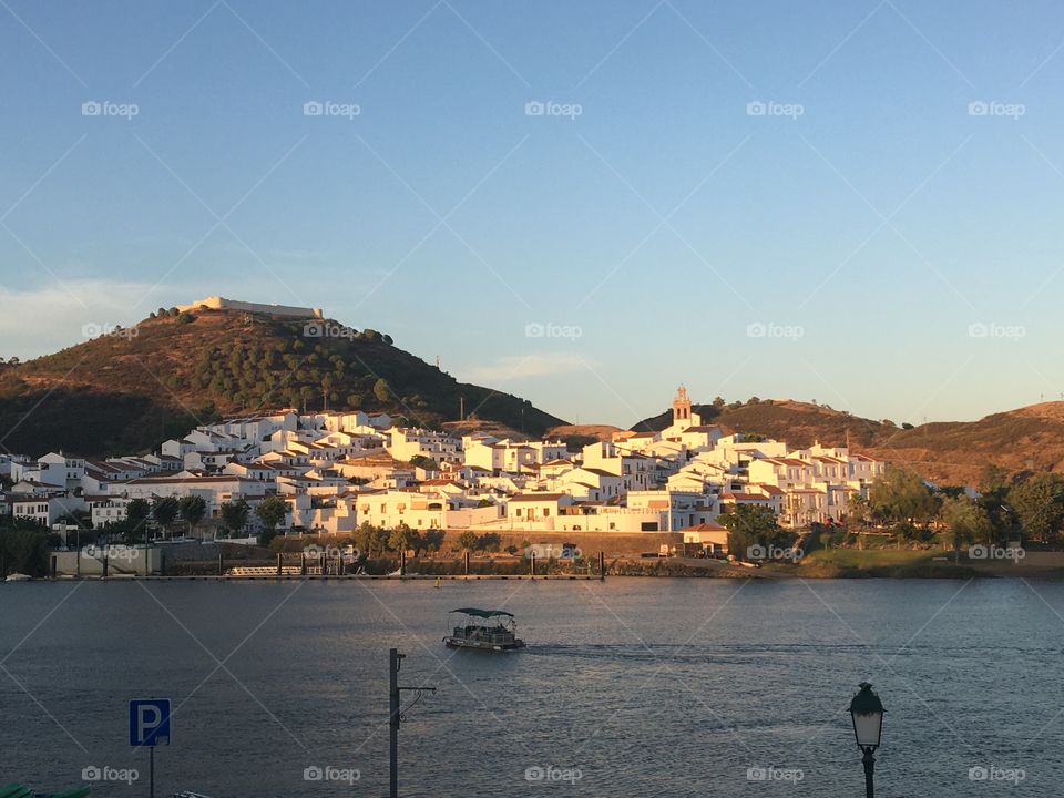 Evening light on Guadiana river