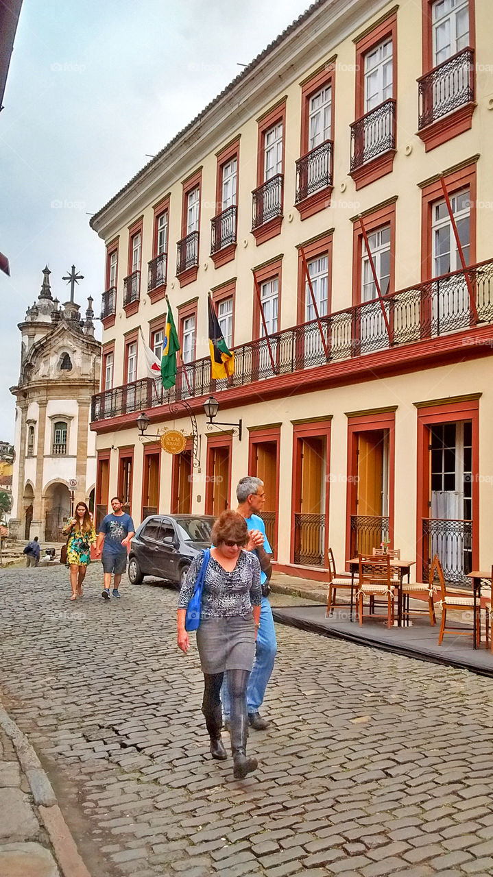 Rosario's Hotel. The historical place, Ouro Preto, Brazil