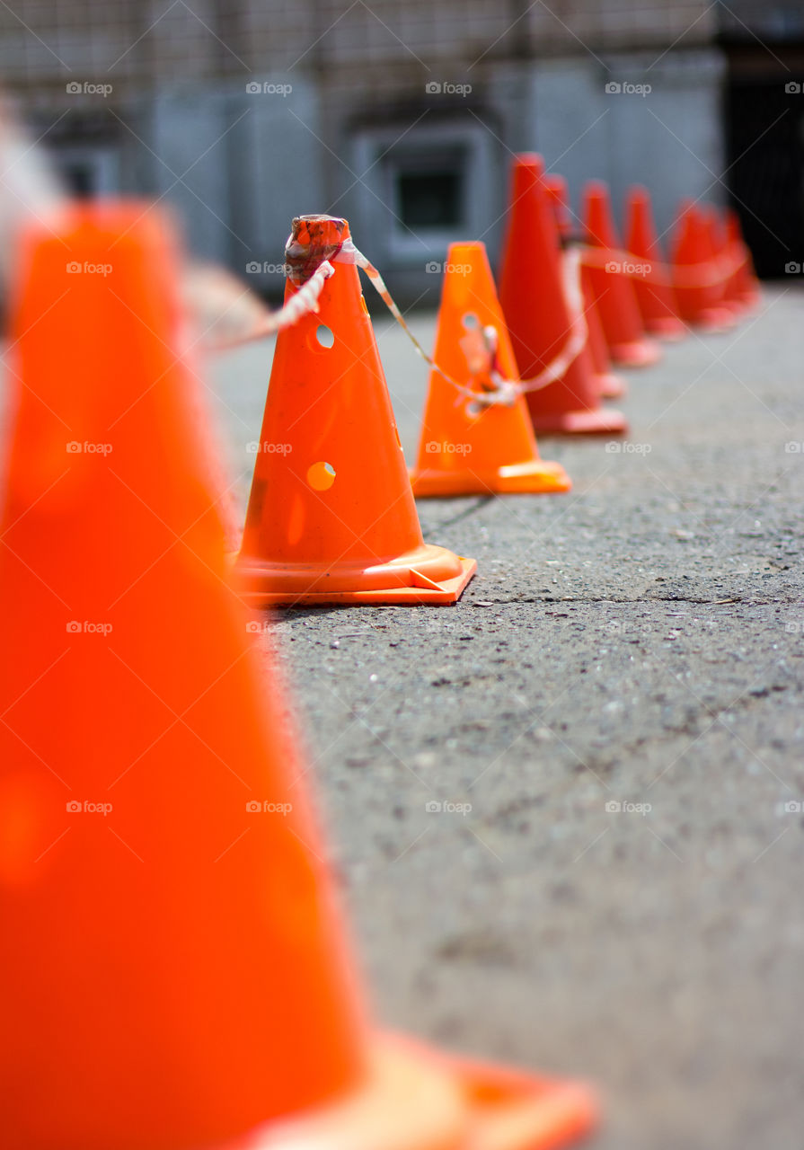 Road traffic cones